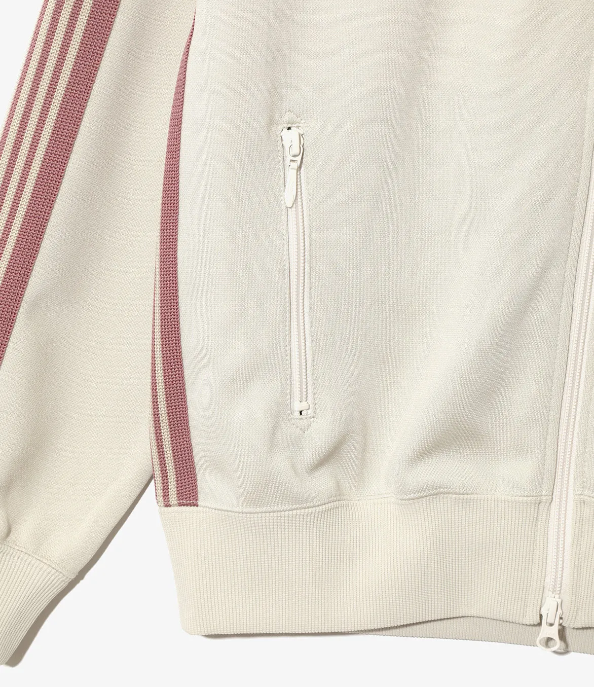 TRACK JACKET POLY SMOOTH - IVORY Cloud Core AbrasionResistantFabric