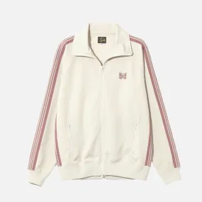 TRACK JACKET POLY SMOOTH - IVORY SustainableBlend