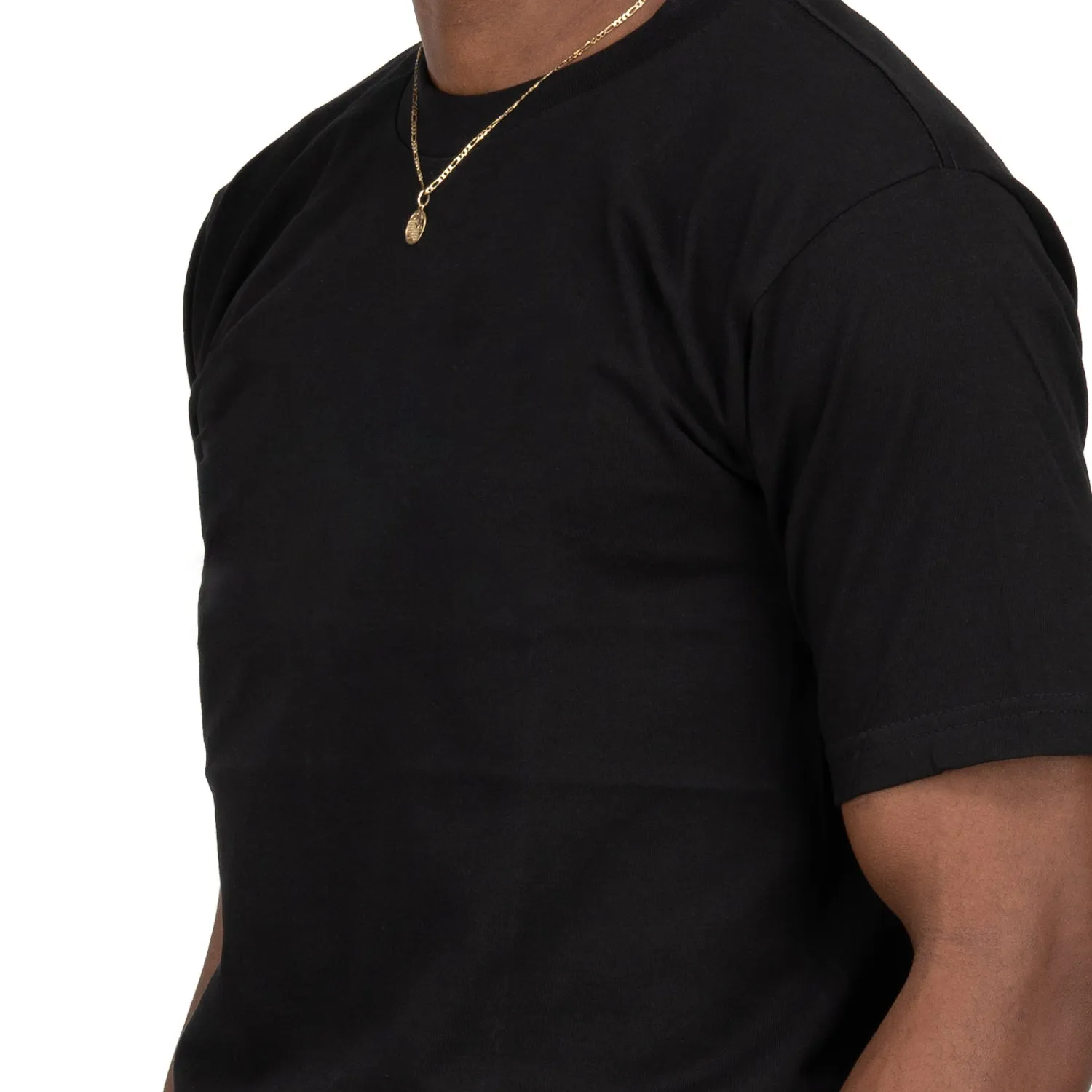 Aerated Seam Placement Heavyweight Solid Crew Neck - Mens