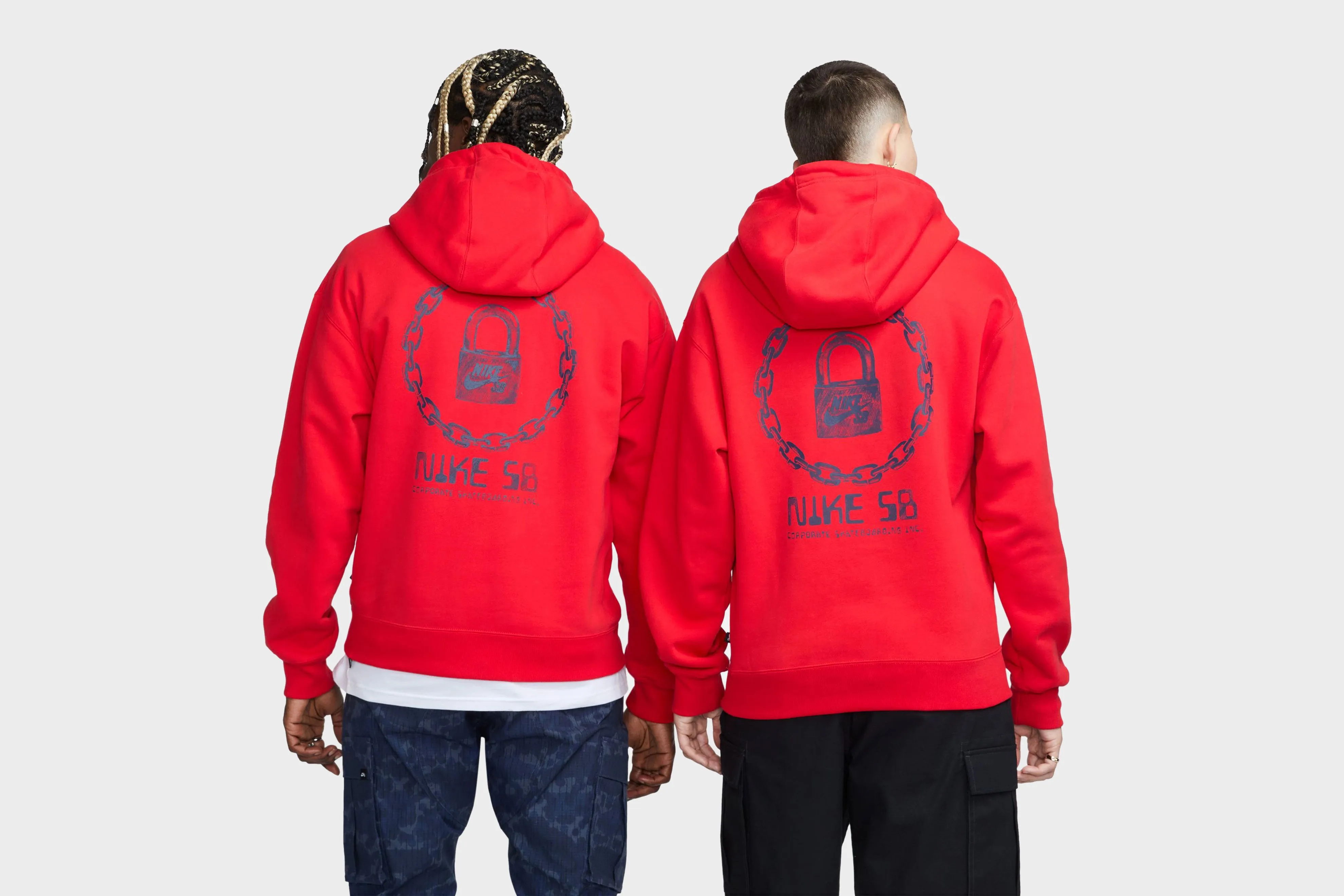 Nike SB Fleece Hoodie (Red) Smile Glow QuickAccessPockets