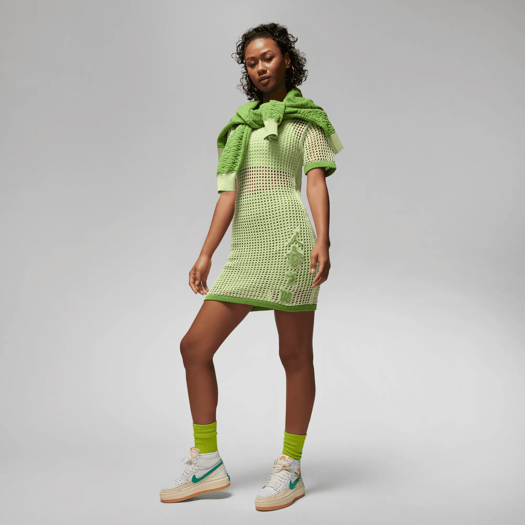 WMNS UNION X BEPHIES BEAUTY SUPPLY X JORDAN DRESS - LIME ICE / CHLOROPHYLL Luxury Mood