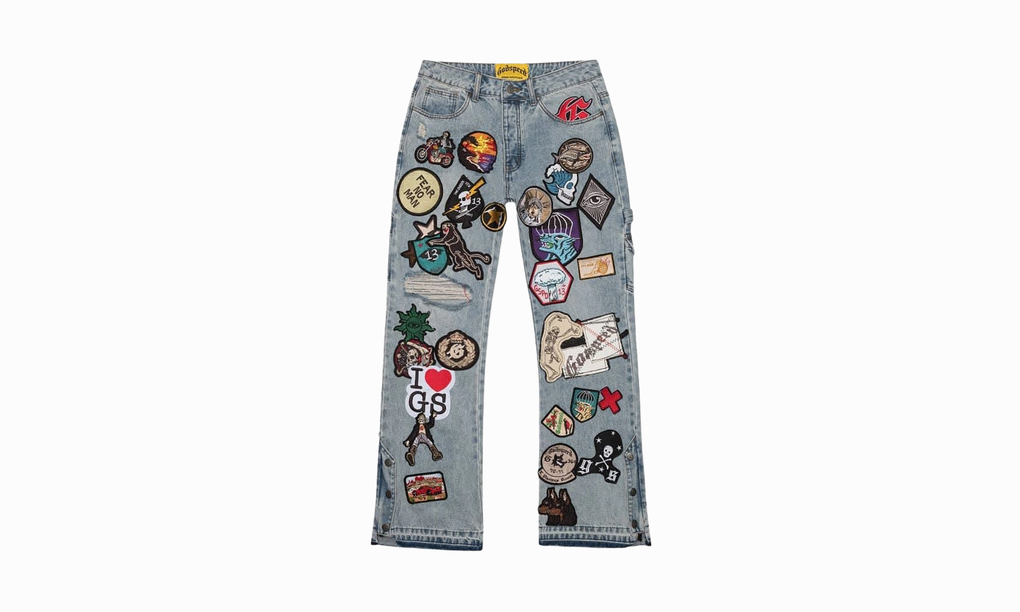 Patchwork Denim "Blue Wash" Reflective details