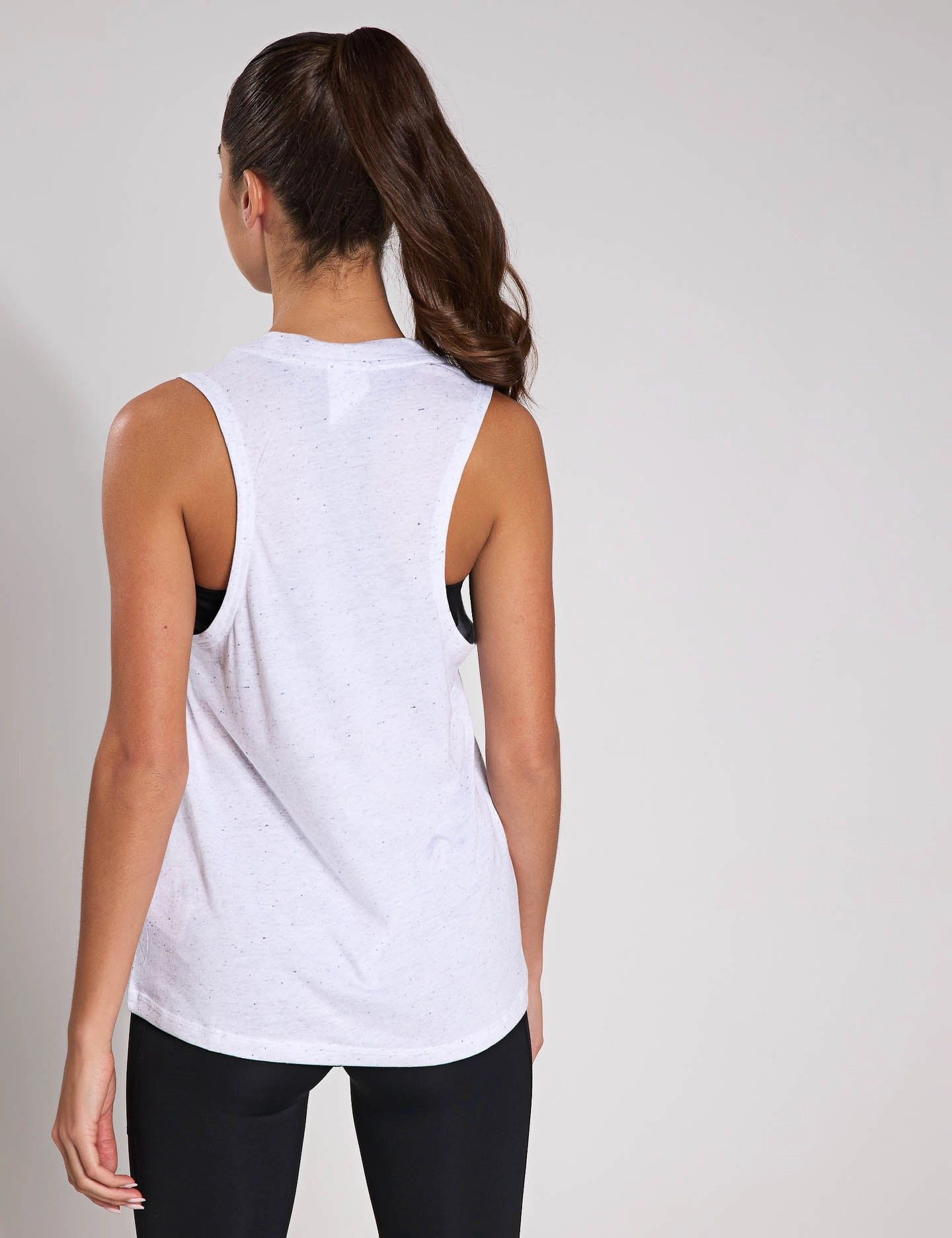 Essentials Winners Tank Top - White/Black Low Maintenance Fabric