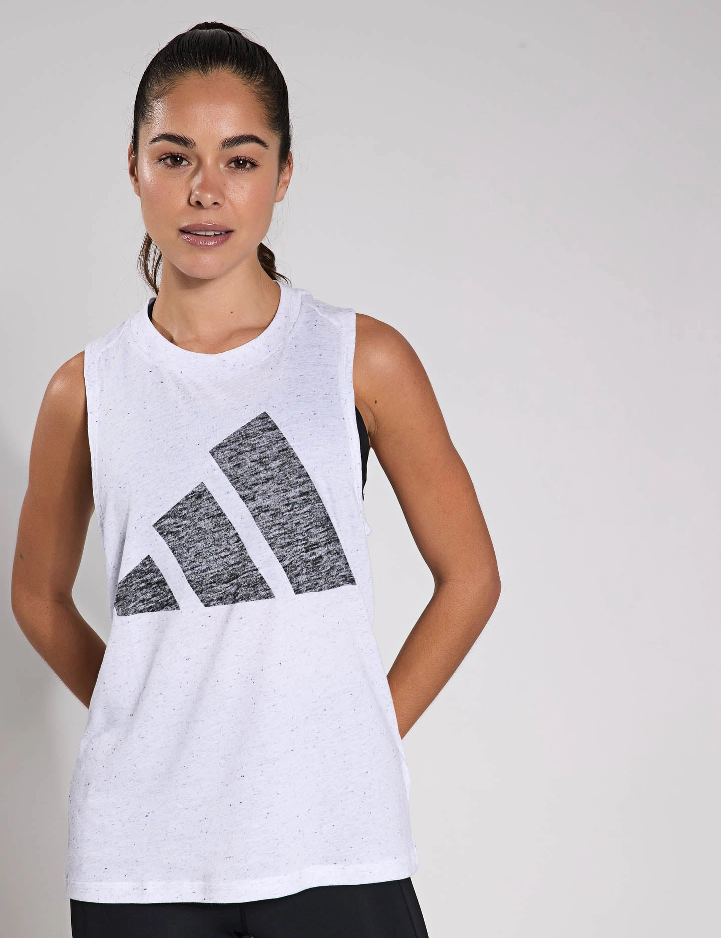 Essentials Winners Tank Top - White/Black Air Flow Durable Double Stitched Seams