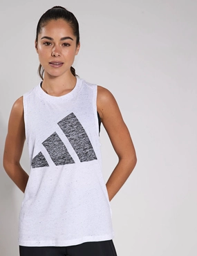 Arctic - proof Chafe Resistant Fabric Essentials Winners Tank Top - White/Black