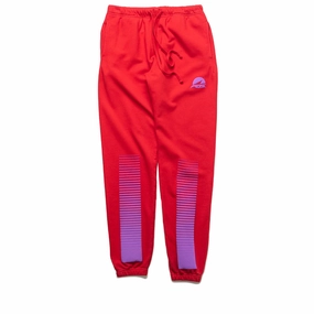 Rubberized Grip Hem Always On Tour Tour Sweatpants - Red