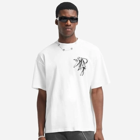 Represent | CHERUB INITIAL T-SHIRT  { FLAT WHITE Princess Glow Seamless Design