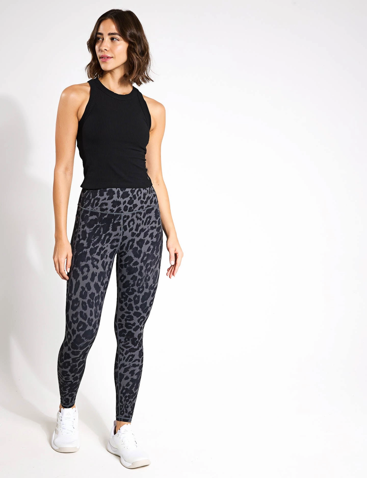 Becca Legging - Mineral Grey Leopard Body Shaping Beginner Level