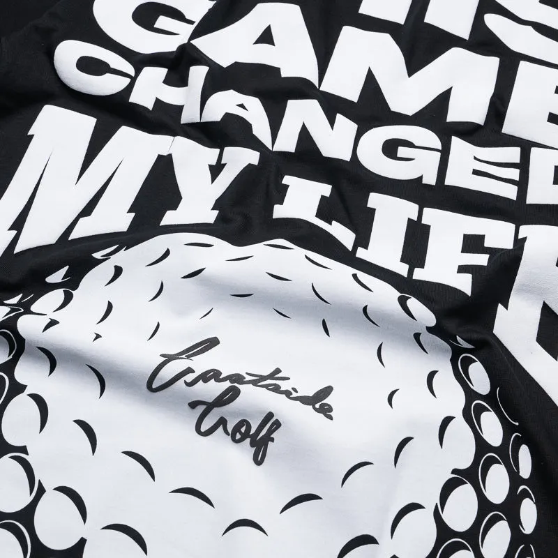 blended fabric Eastside Golf Changed My Life Tee - Black