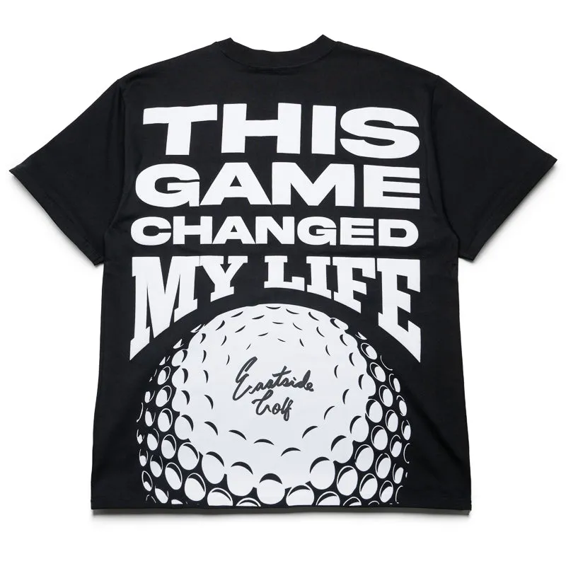 water park venue Comfortable Eastside Golf Changed My Life Tee - Black