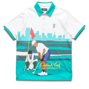 Eastside Golf Graphic Pique Polo - Multi Color Designer Look Seamless Side Panels