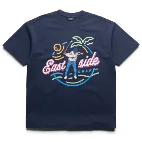 flight venue Supermarket Eastside Golf Limited Edition Paradise Tee - Midnight Navy