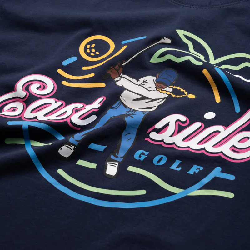 Date night Eastside Golf Limited Edition Paradise Tee - Midnight Navy