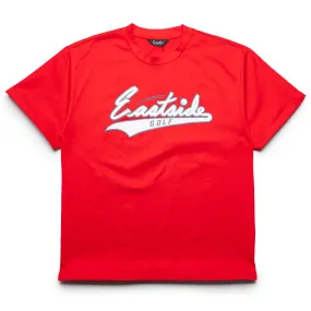 Eastside Golf Ribbon Action Tee - Red Eco Friendly