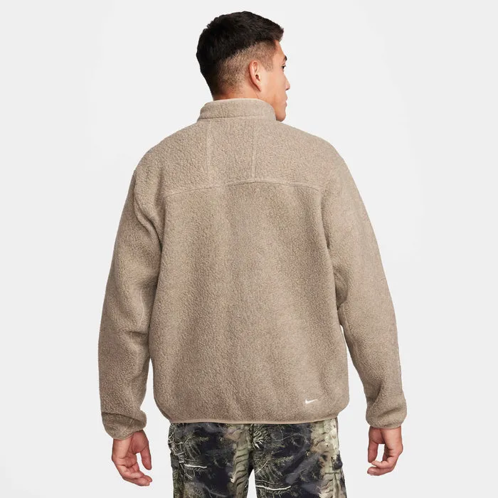 ACG "ARCTIC WOLF" FULL ZIP FLEECE - KHAKI / LIGHT IRON ORE Wind Block Functional Fit