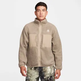 ACG "ARCTIC WOLF" FULL ZIP FLEECE - KHAKI / LIGHT IRON ORE AdjustableCuffs