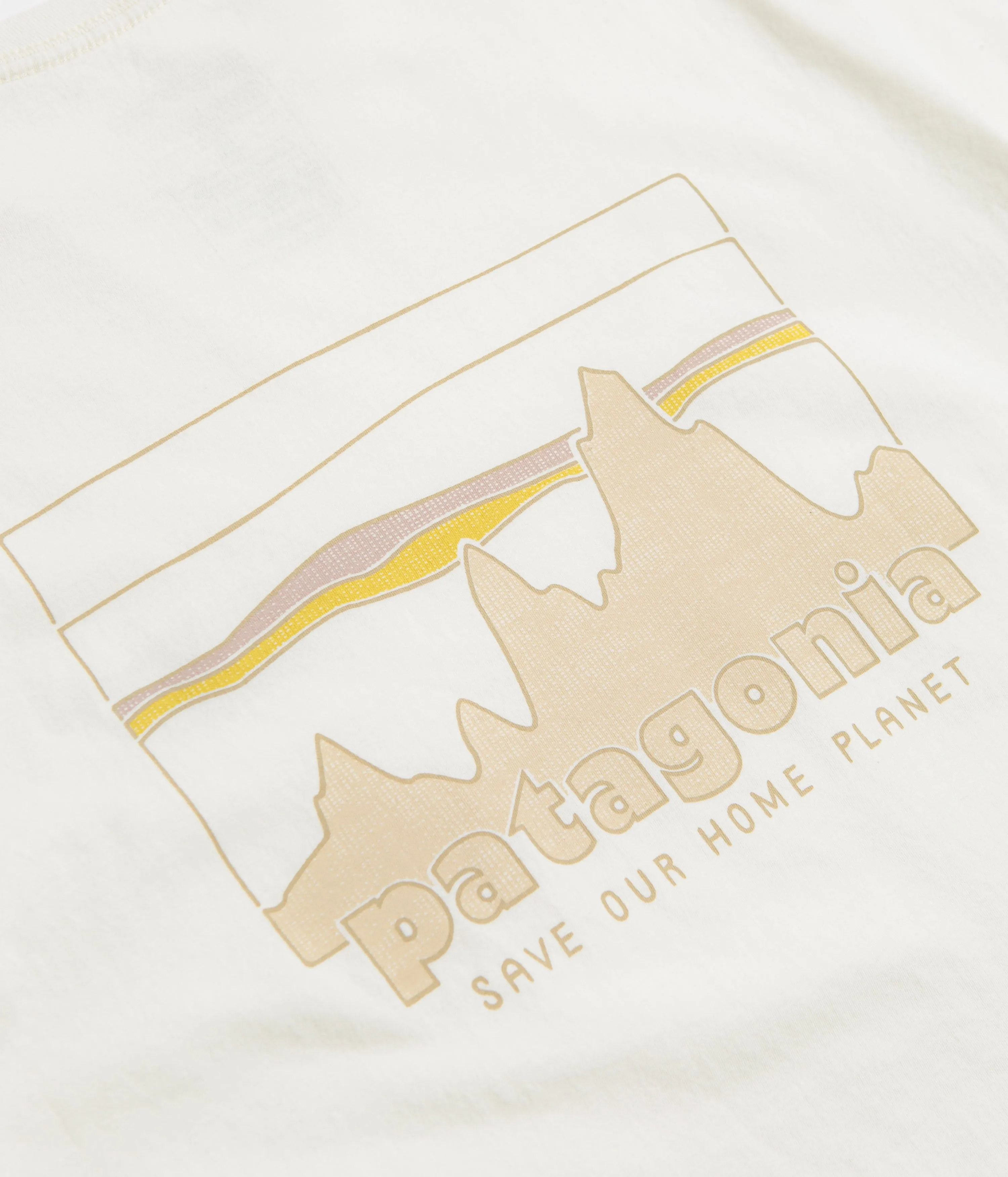 Patagonia 73 Skyline Organic T-Shirt - Birch White Dance class