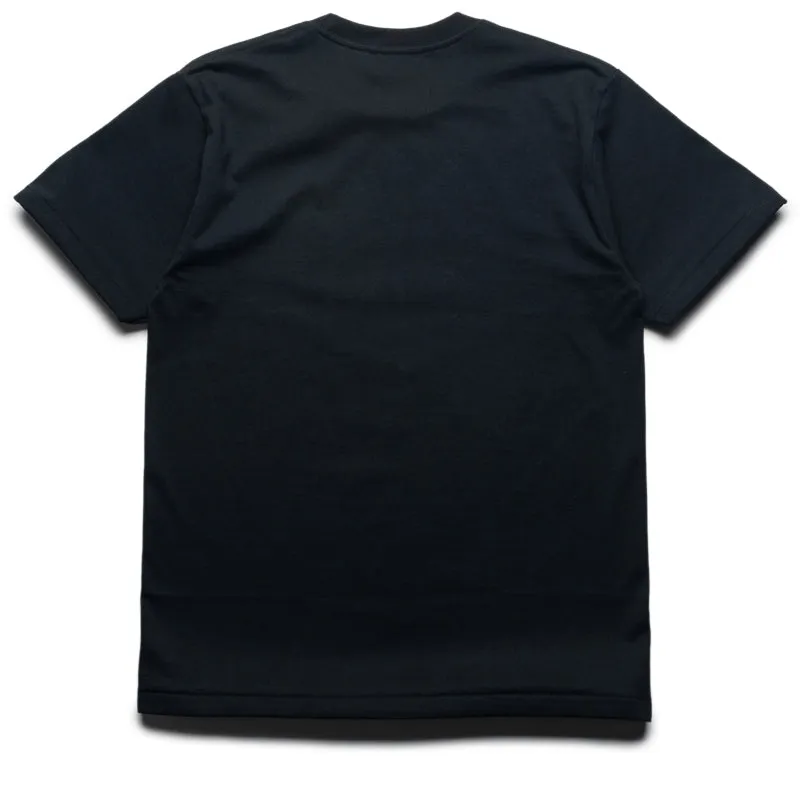 A Bathing Ape Colors College Tee - Black Stretchable Side Vents