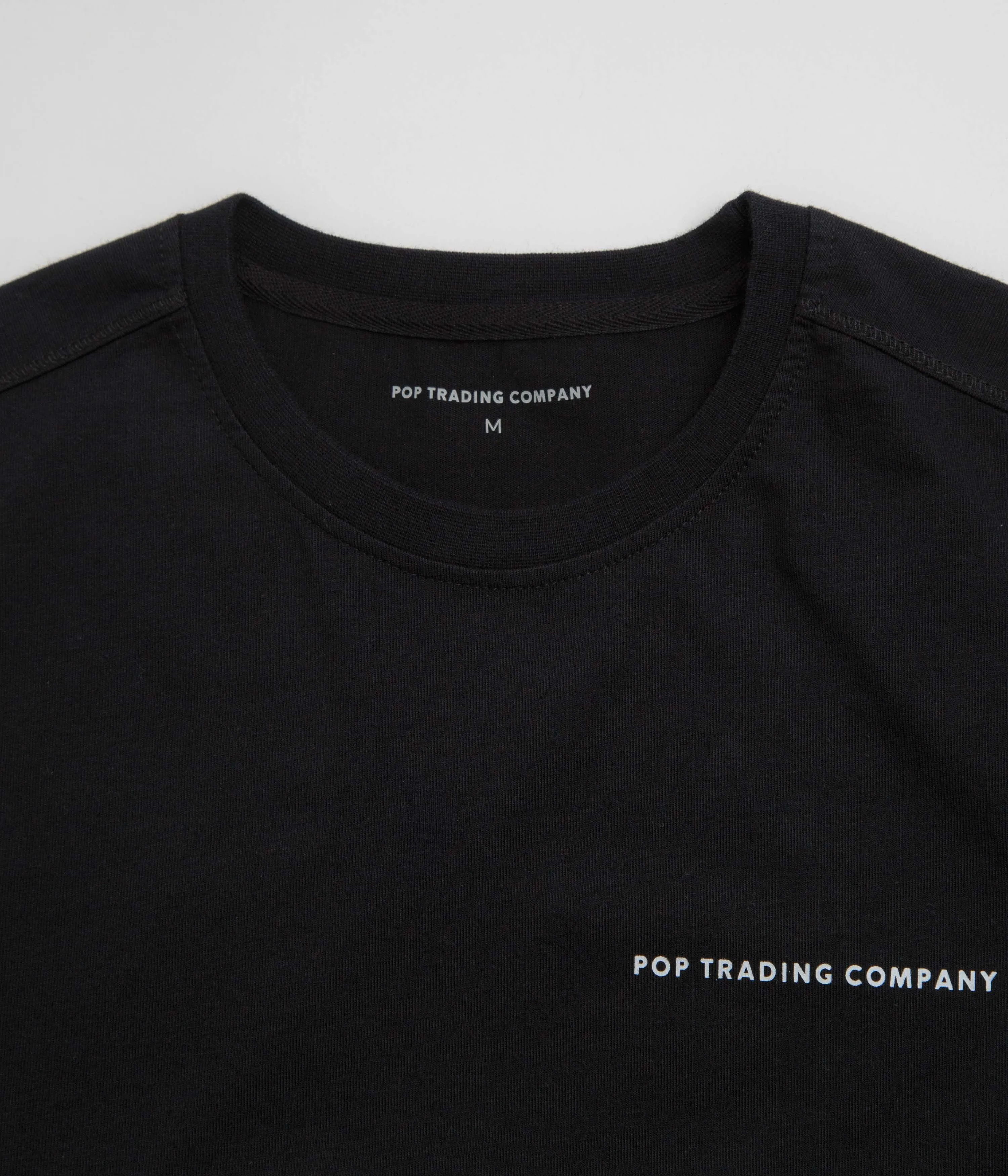 Pop Trading Company Logo T-Shirt - Black / White water park event