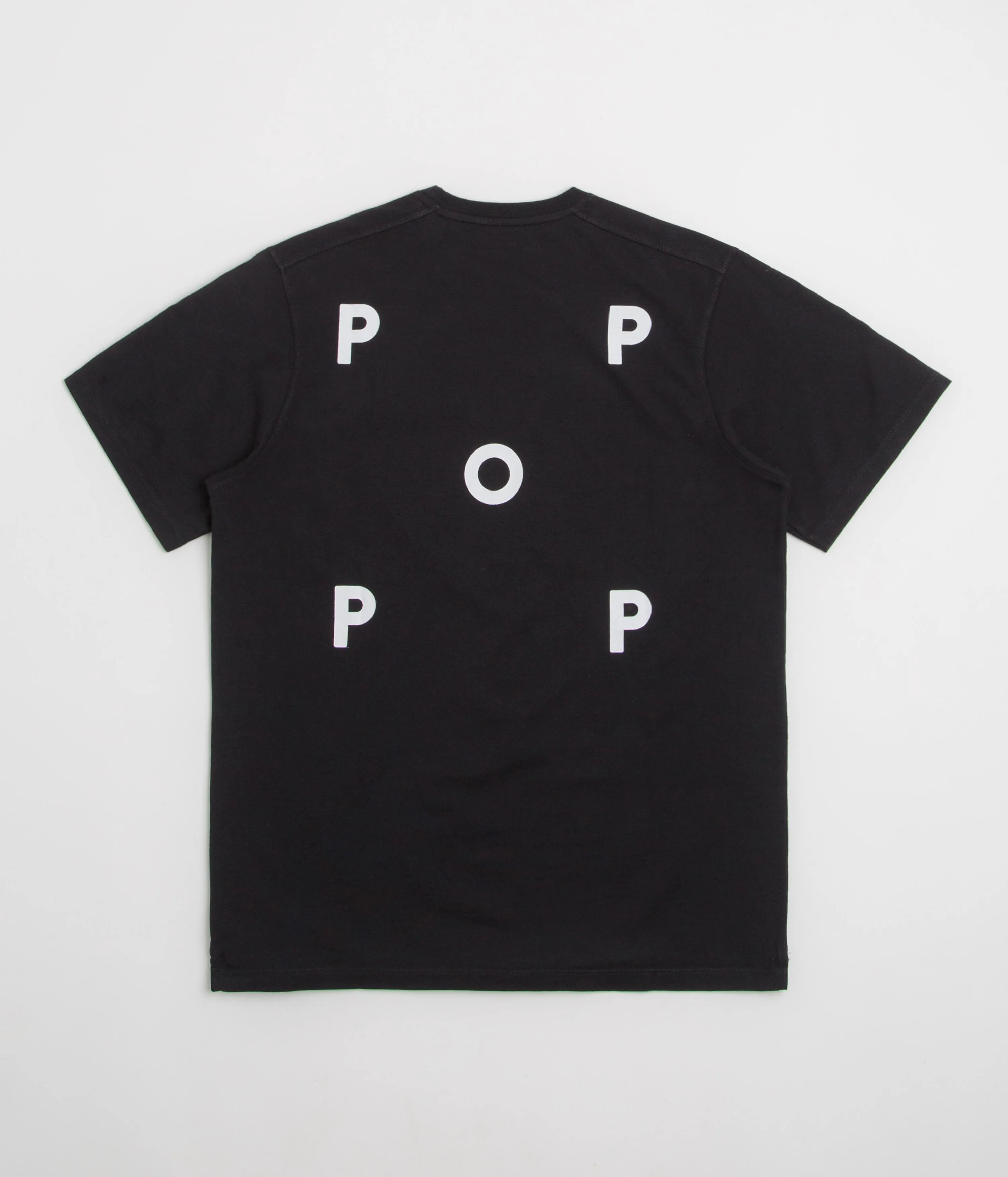 Beach Wear wide legs Pop Trading Company Logo T-Shirt - Black / White