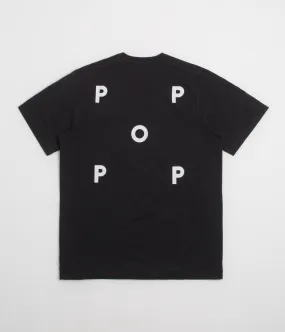Beach Wear wide legs Pop Trading Company Logo T-Shirt - Black / White