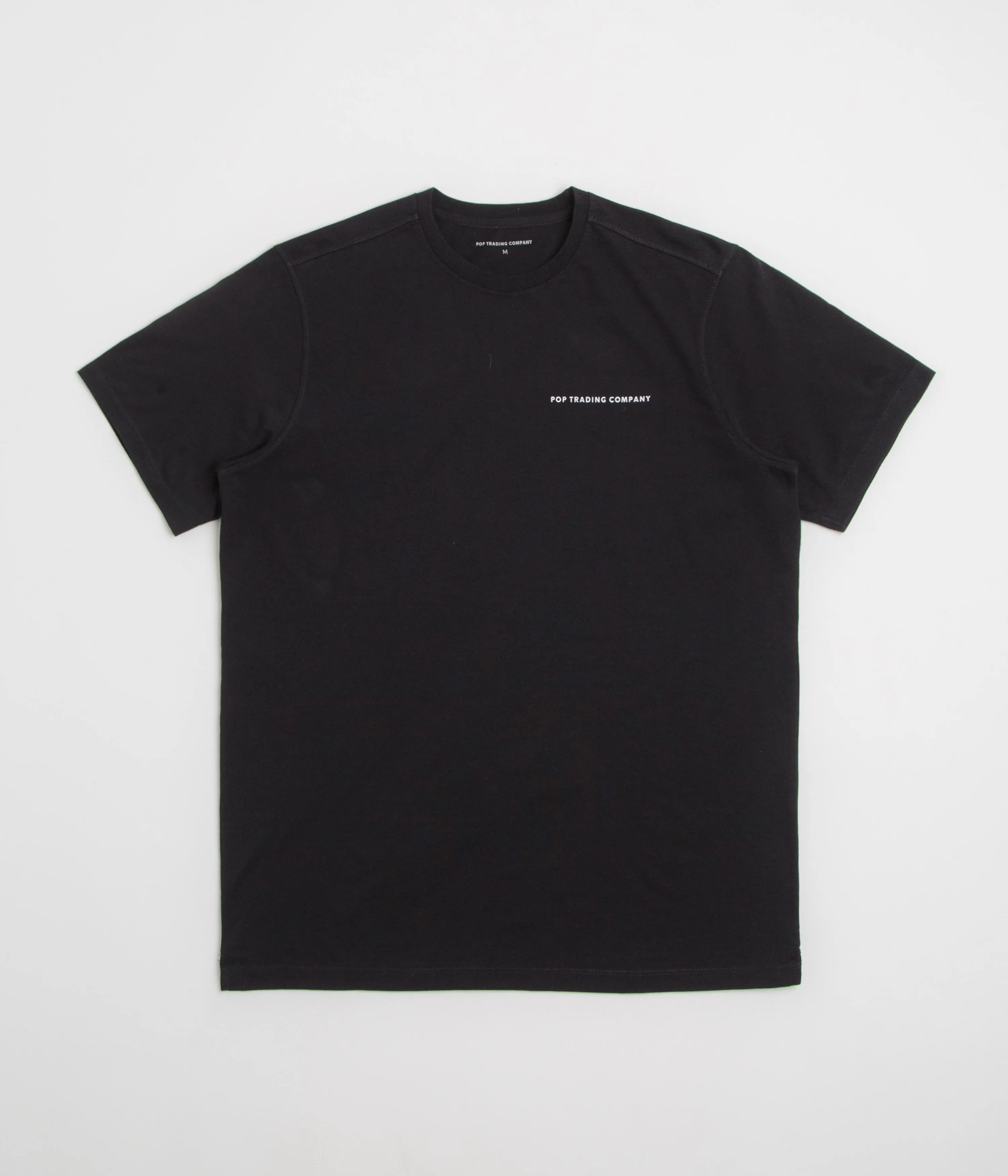 Tight Fit Pop Trading Company Logo T-Shirt - Black / White