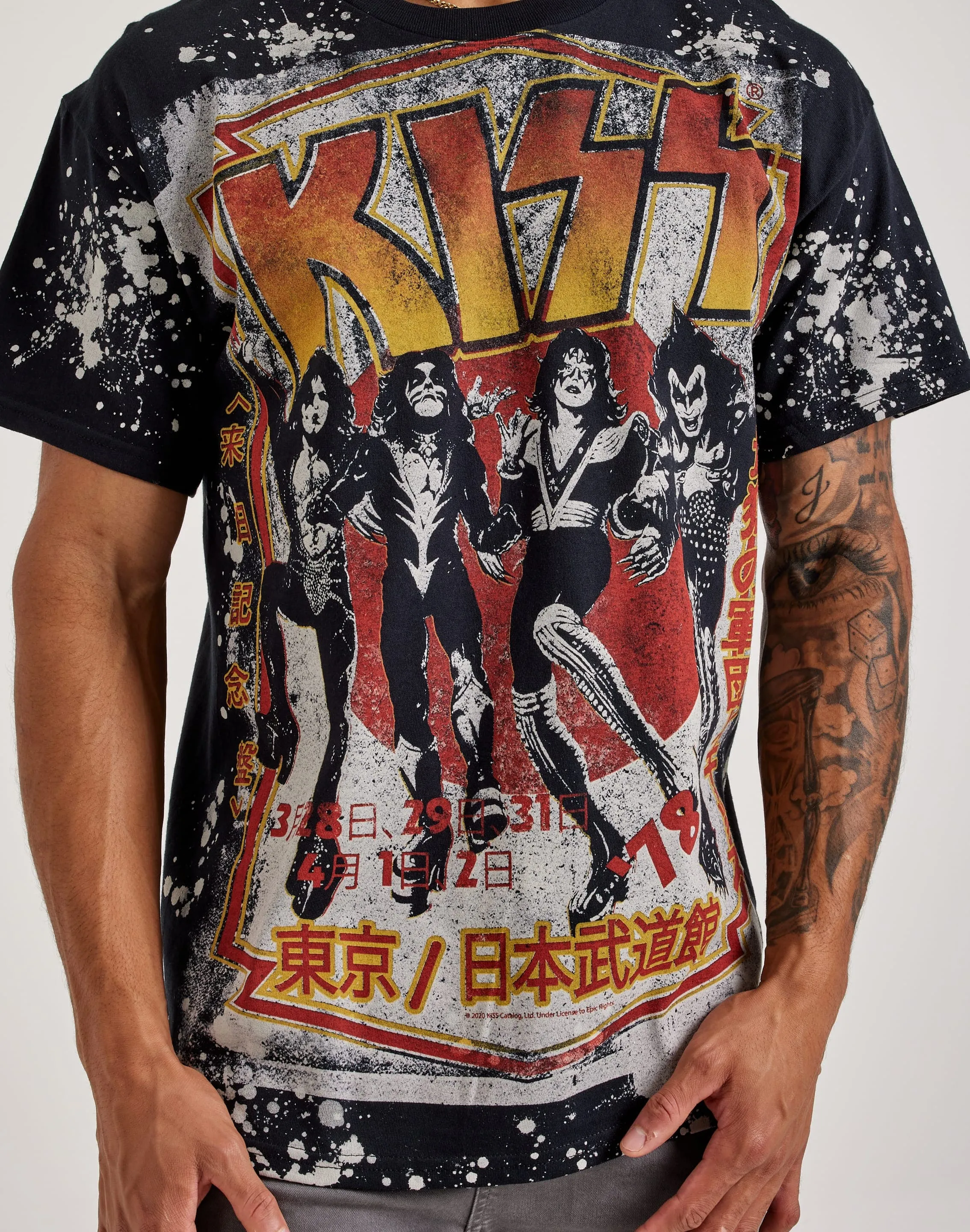Liquid Blue KISS Destroyer Tee Soft Lining