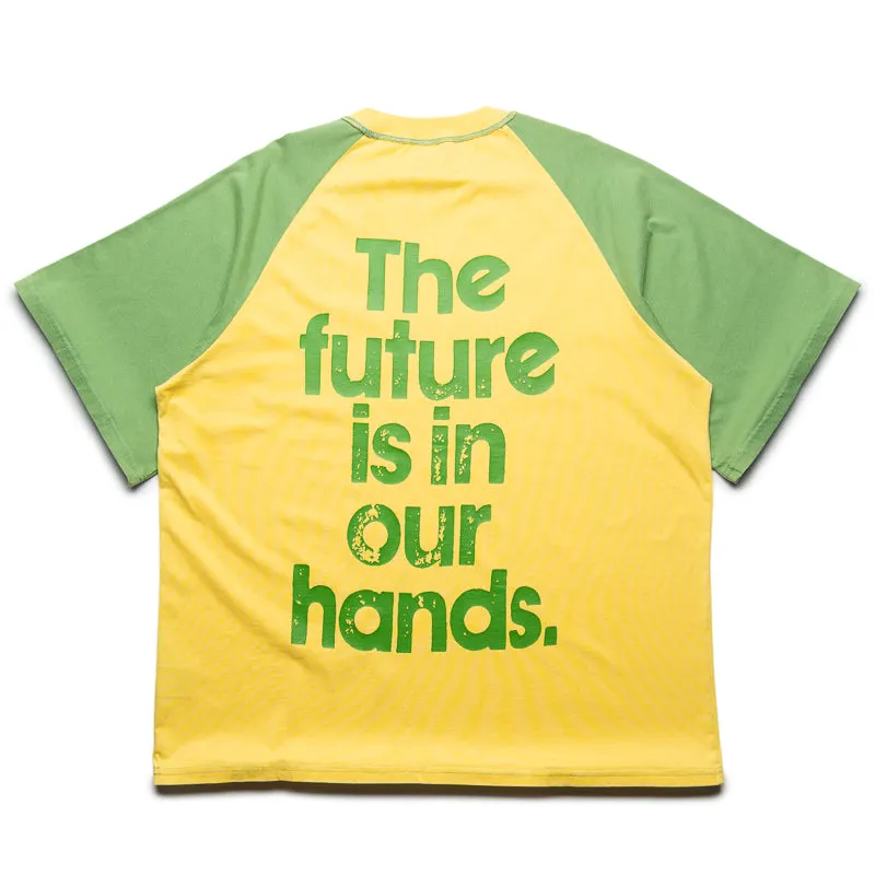 Diet Starts Monday Family Business Tee - Green/Yellow Geometric Pattern nursing clothes