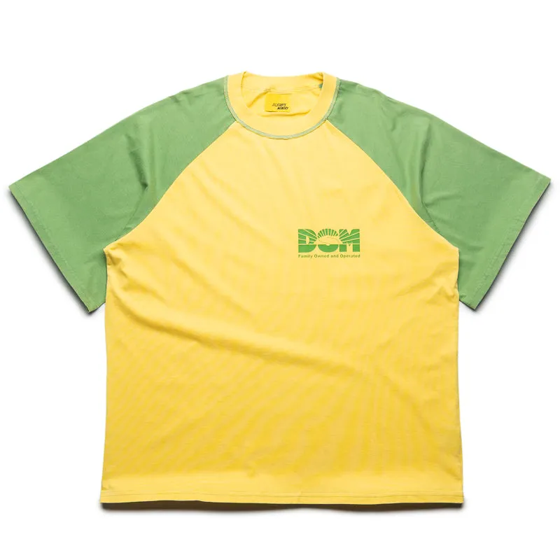 sunglasses Oversized Diet Starts Monday Family Business Tee - Green/Yellow