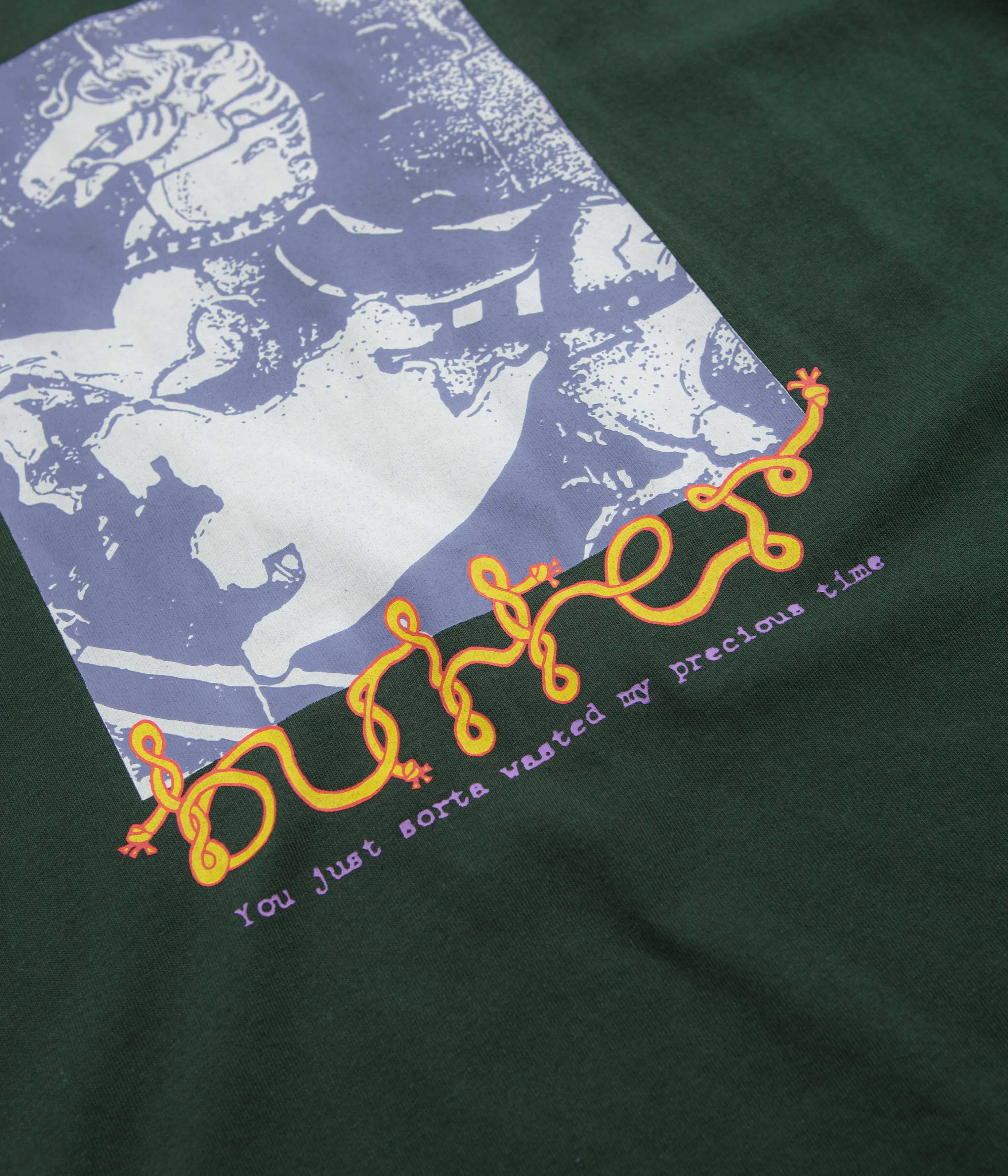 Butter Goods Carousel T-Shirt - Dark Forest ethnic hem