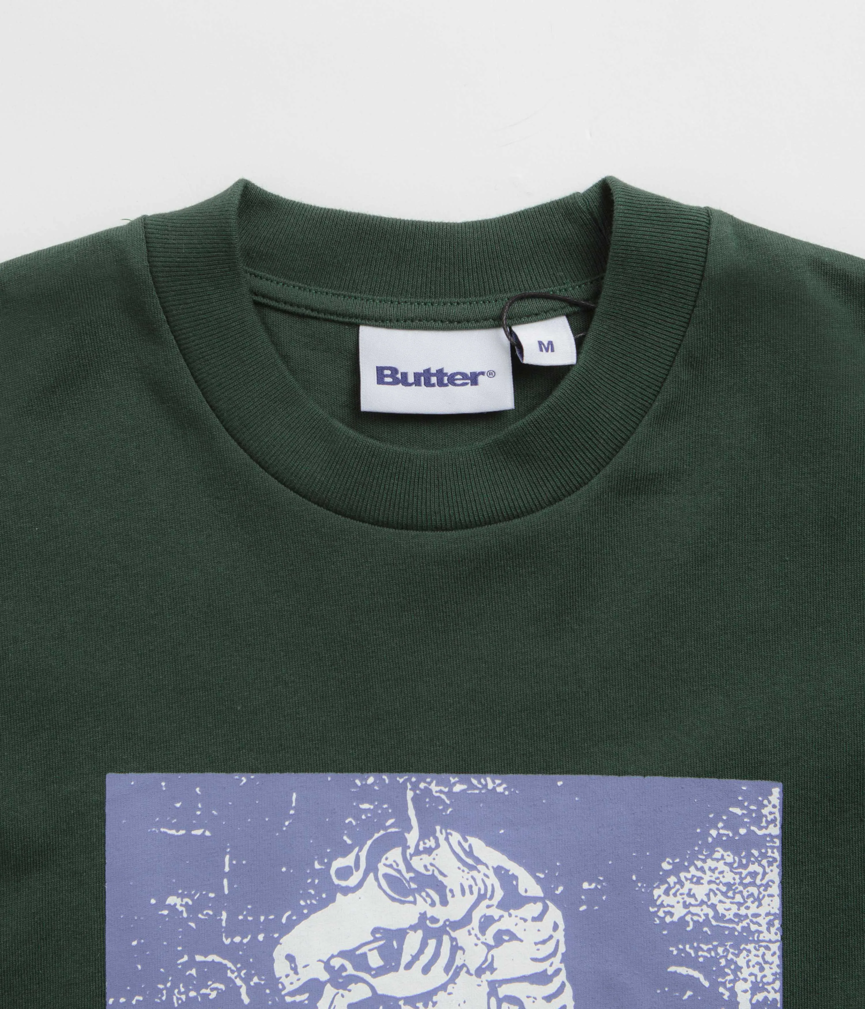 linen shirt Neutral Tone Butter Goods Carousel T-Shirt - Dark Forest