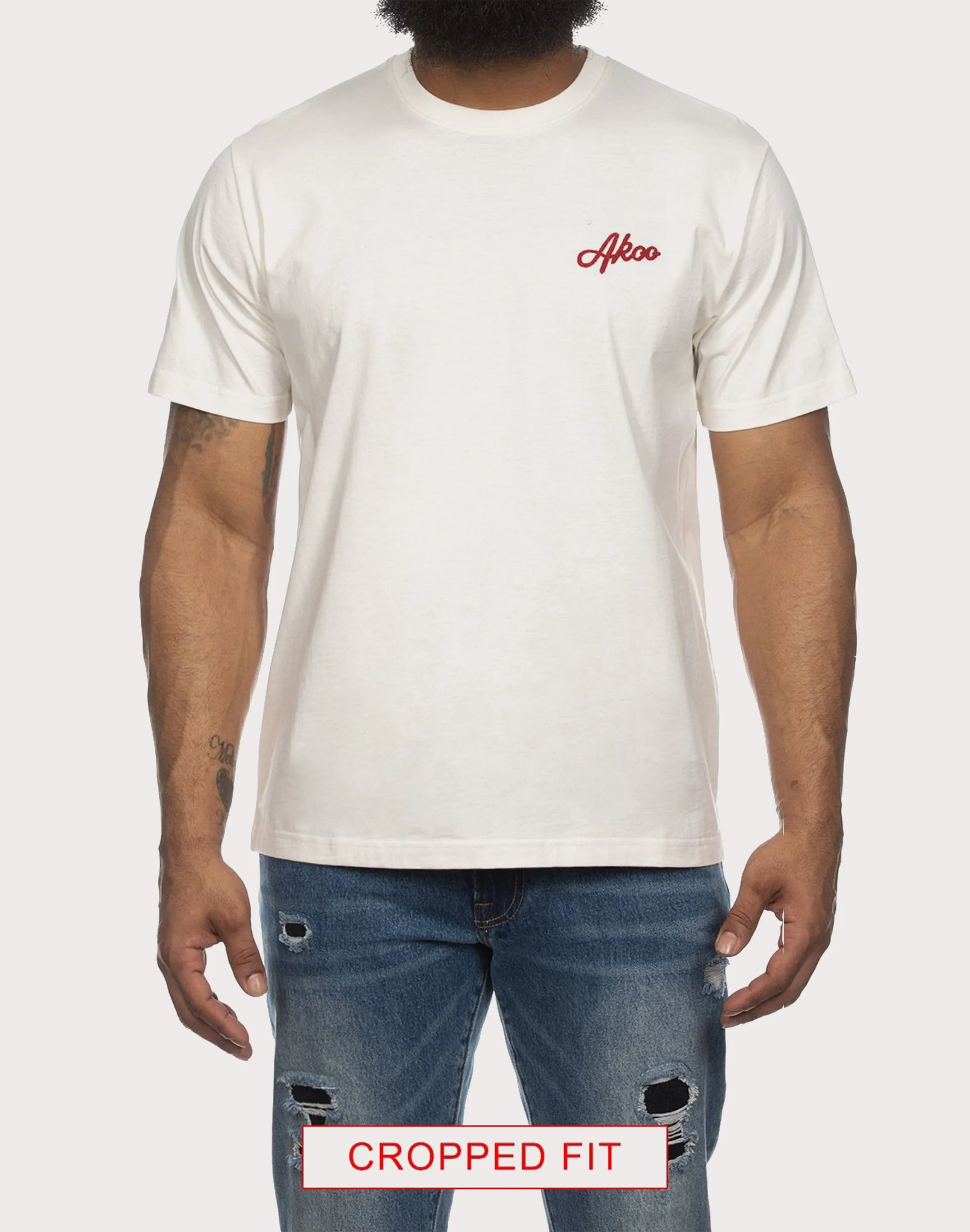 Akoo Benton Whiskey White Tee All weather