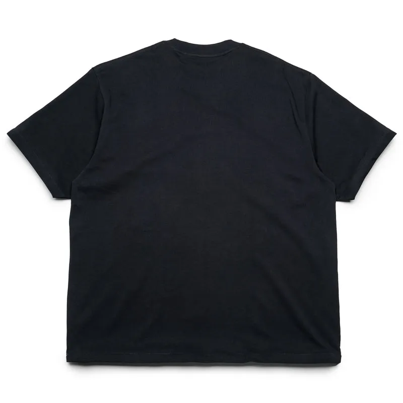A Bathing Ape Floral Solid Camo Medium Ape Head Tee - Black Minimalist