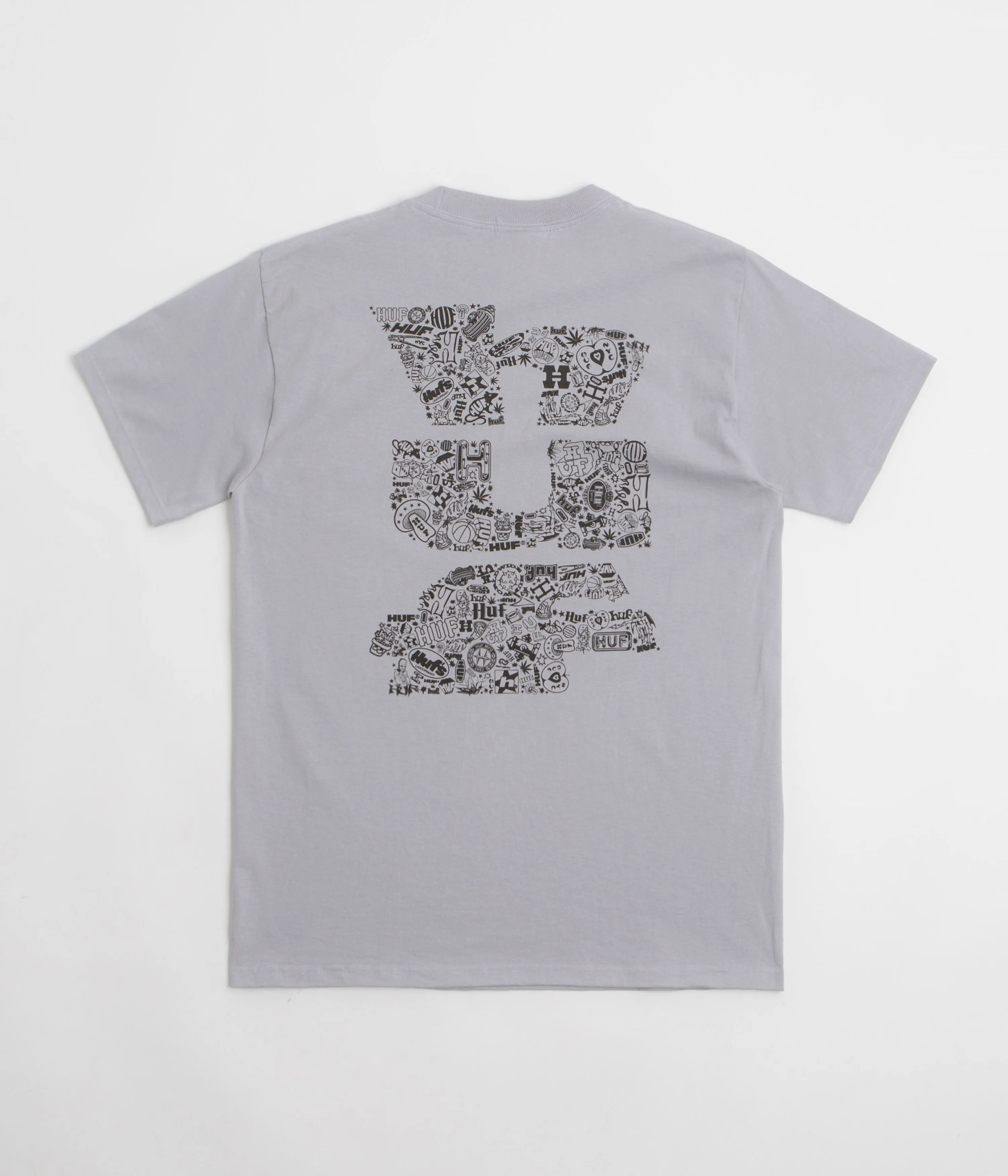 HUF Metablast T-Shirt - Dust Purple mid-quality size chart