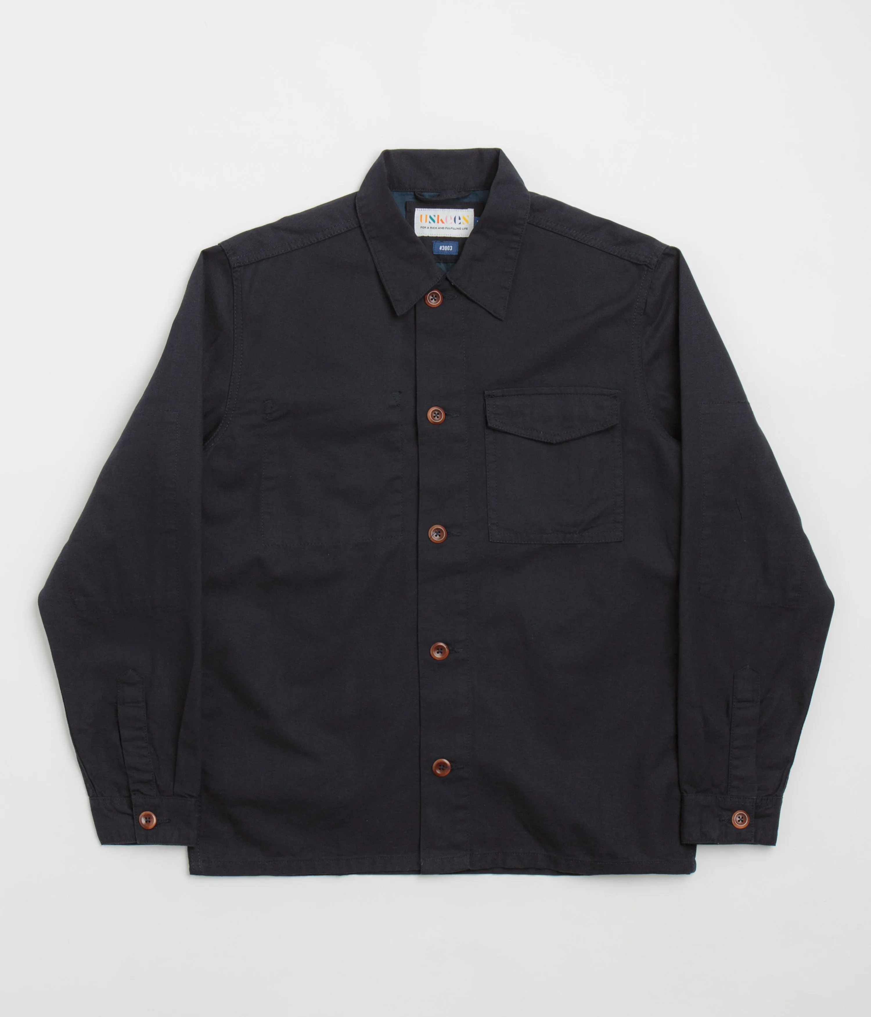 Uskees 3003 Work Shirt - Midnight Blue Mature Elegance Tailored Silhouette