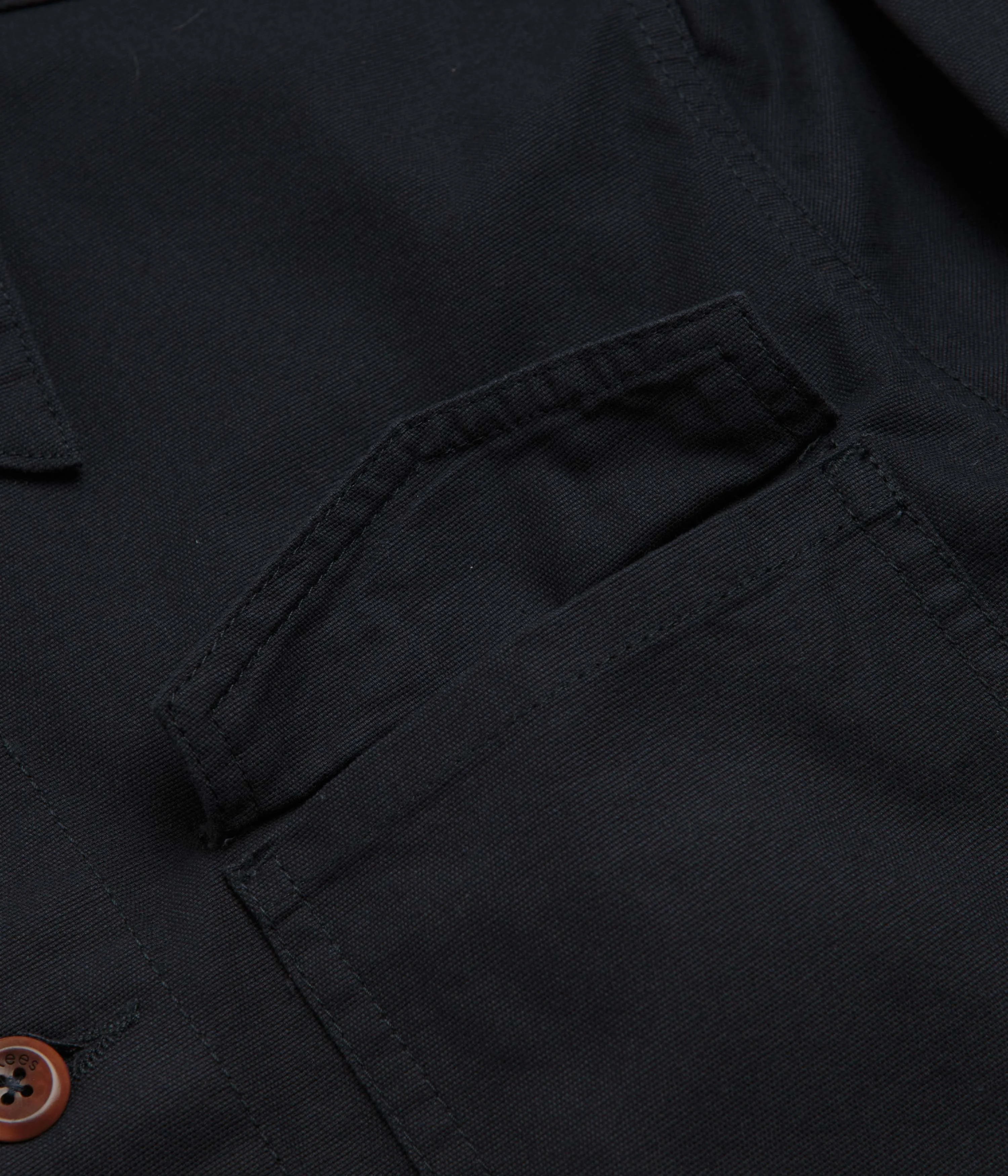Neutral Toned Stitching Uskees 3003 Work Shirt - Midnight Blue