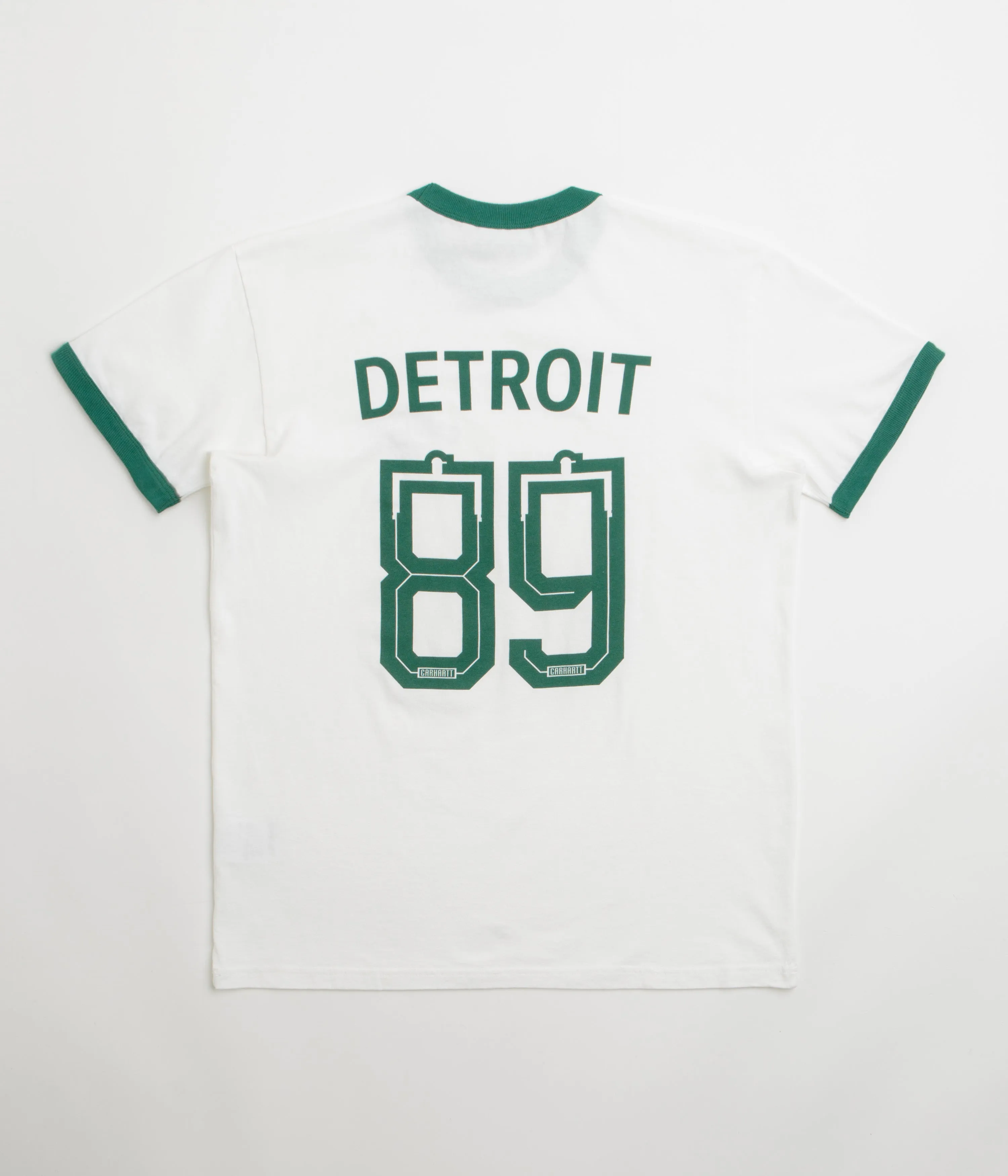 Carhartt 89 Ringer T-Shirt - White / Rainforest Performance Wear
