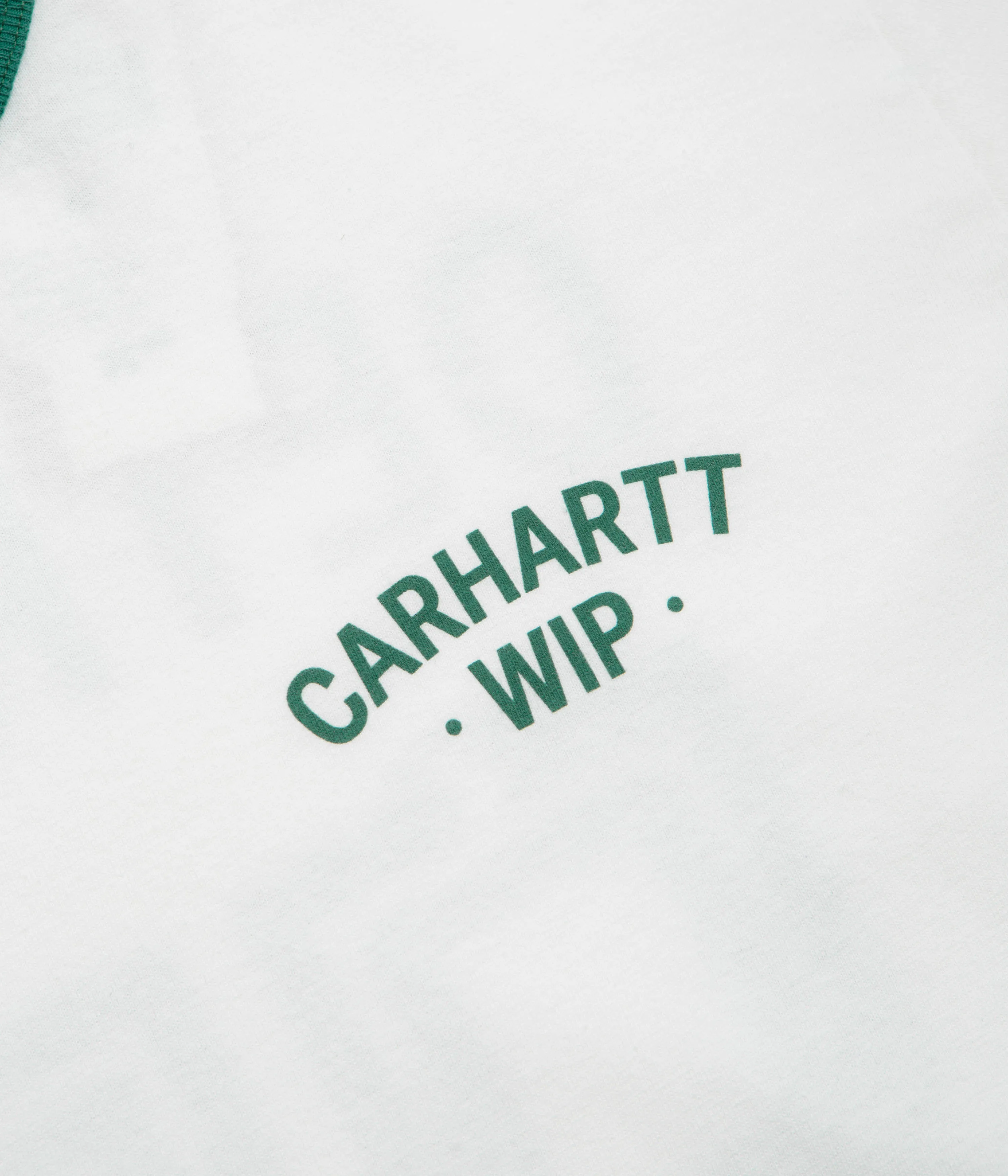 off-season Outdoor Activity Carhartt 89 Ringer T-Shirt - White / Rainforest