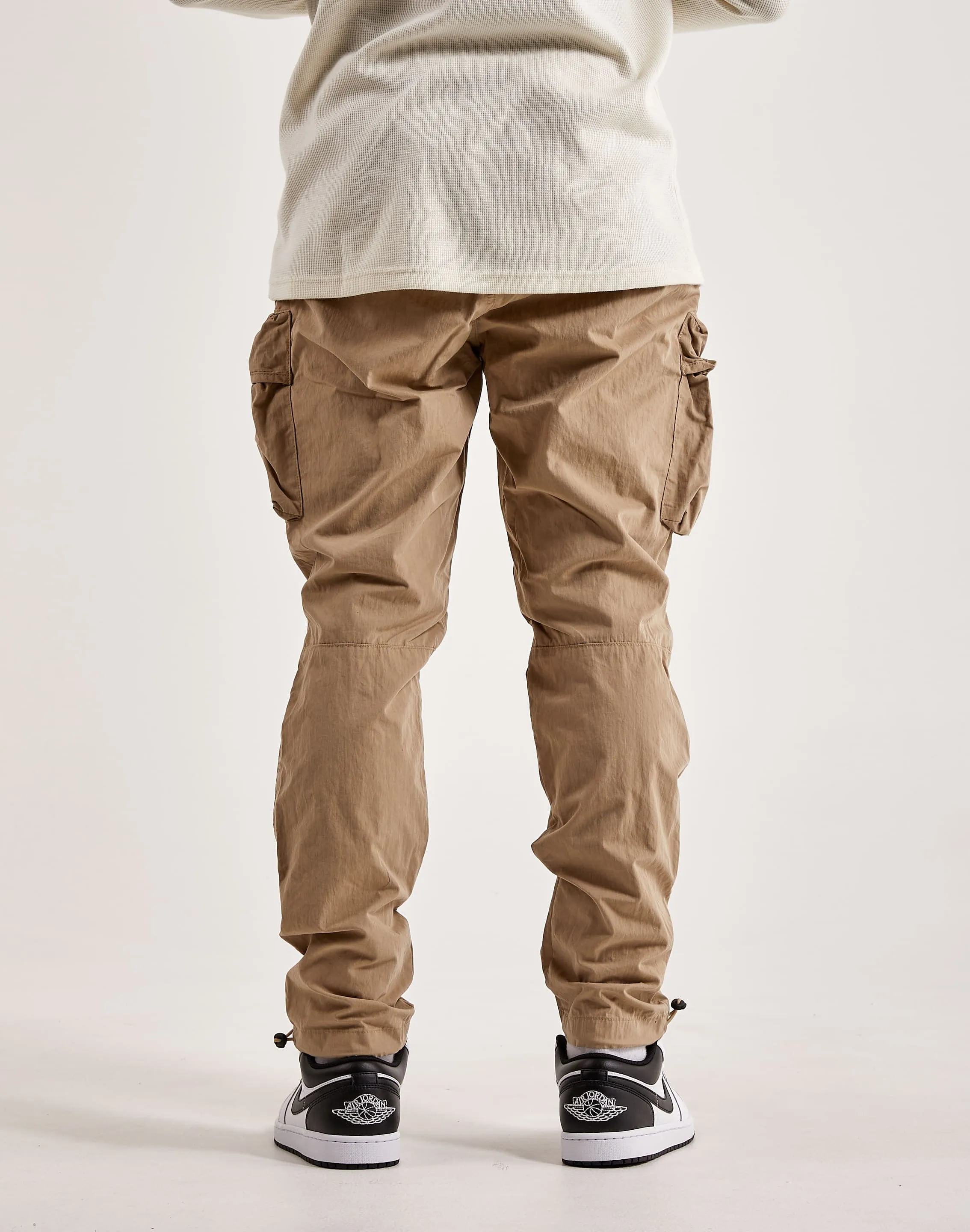 Stage Feel Smoke Rise Utility Peach Nylon Cargo Pants