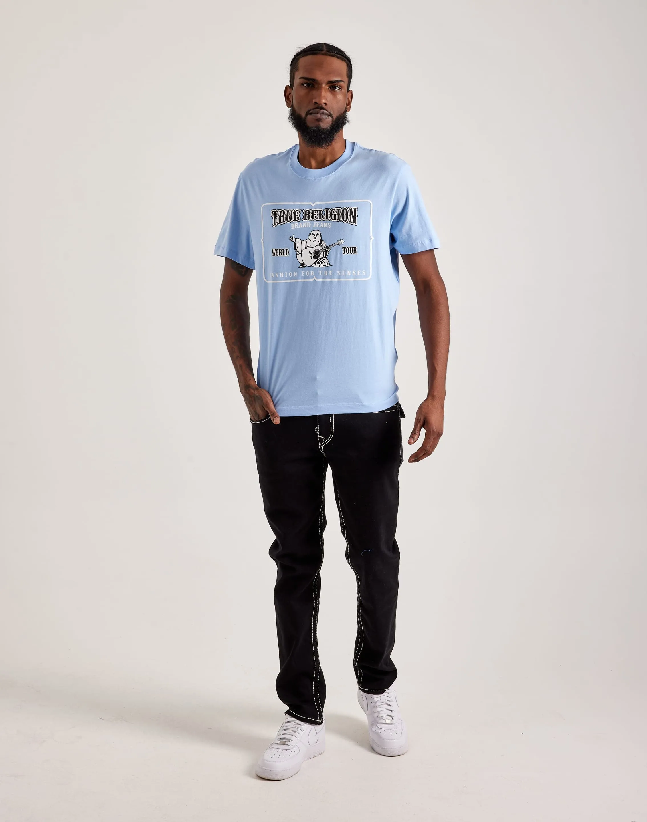 True Religion Buddha Stamp Tee Zen Ease