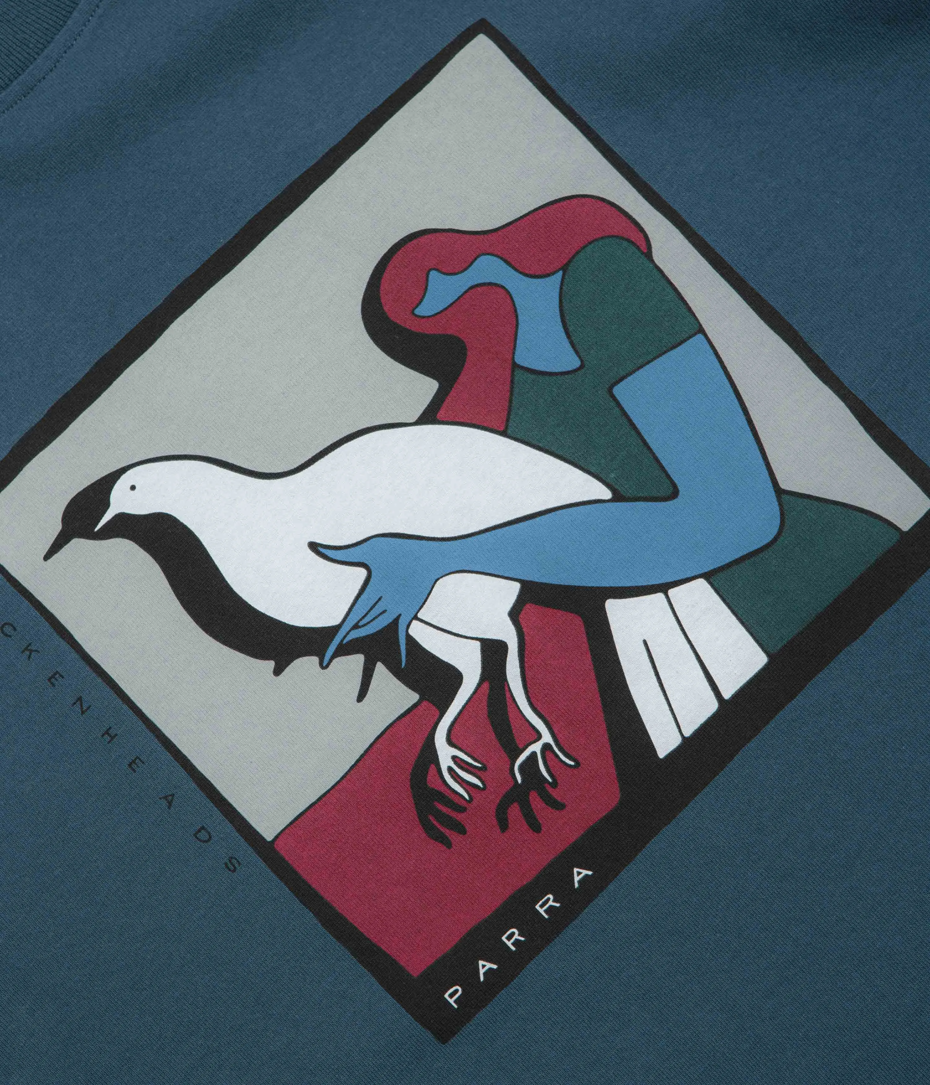by Parra Look At It T-Shirt - Dark Blue Pastel Colors