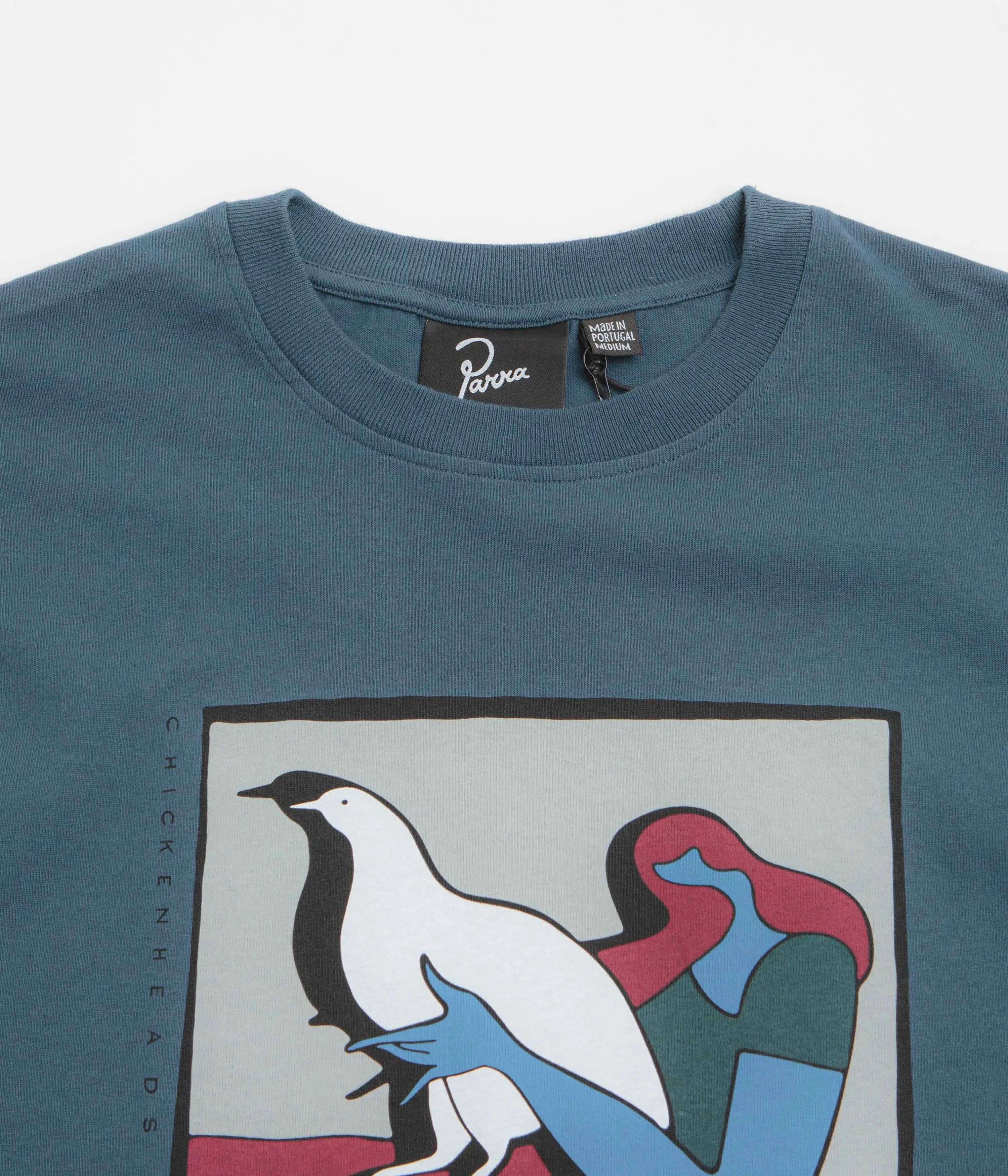 hook and eye closure by Parra Look At It T-Shirt - Dark Blue