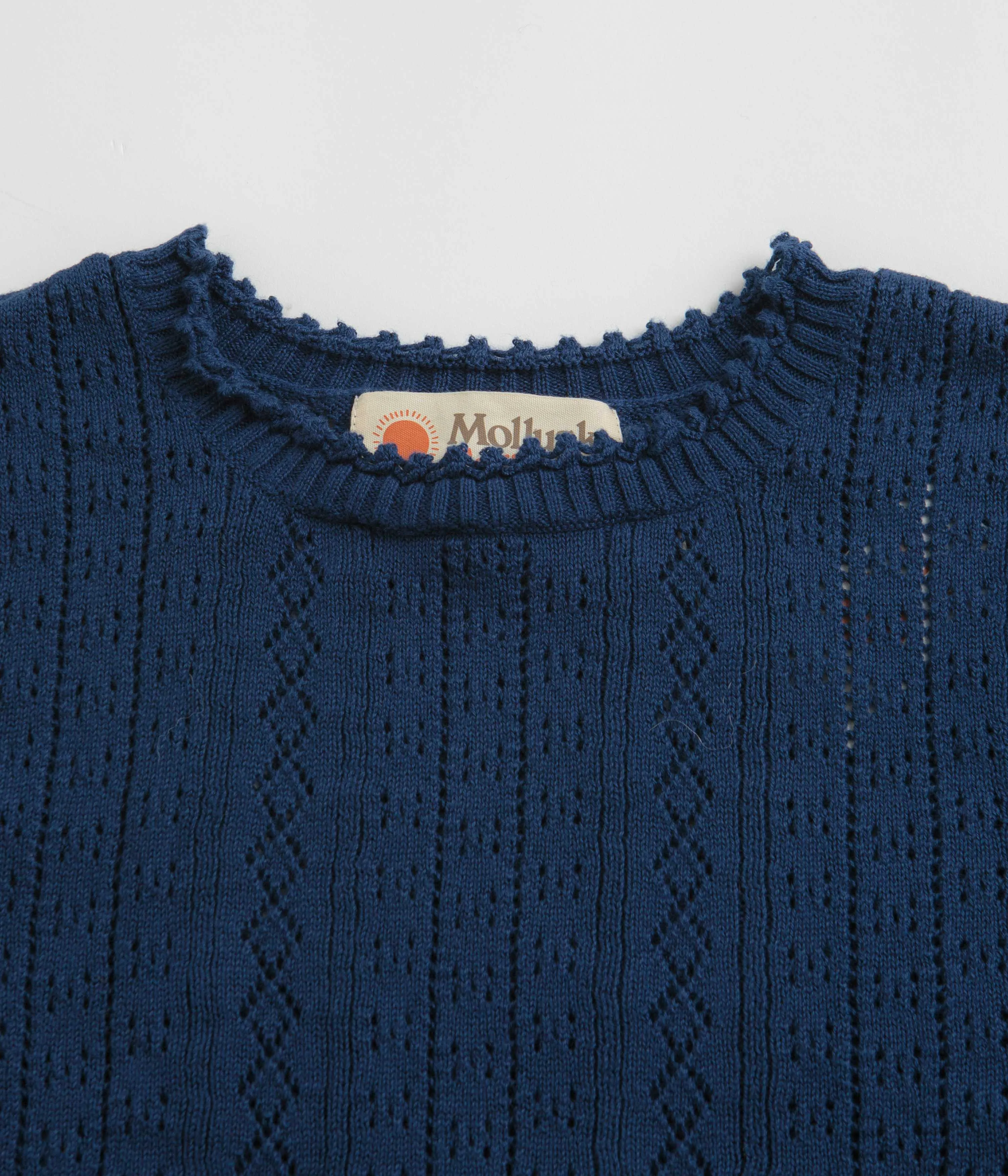 Mollusk Womens Juliette T-Shirt - Navy resort event Size extra large