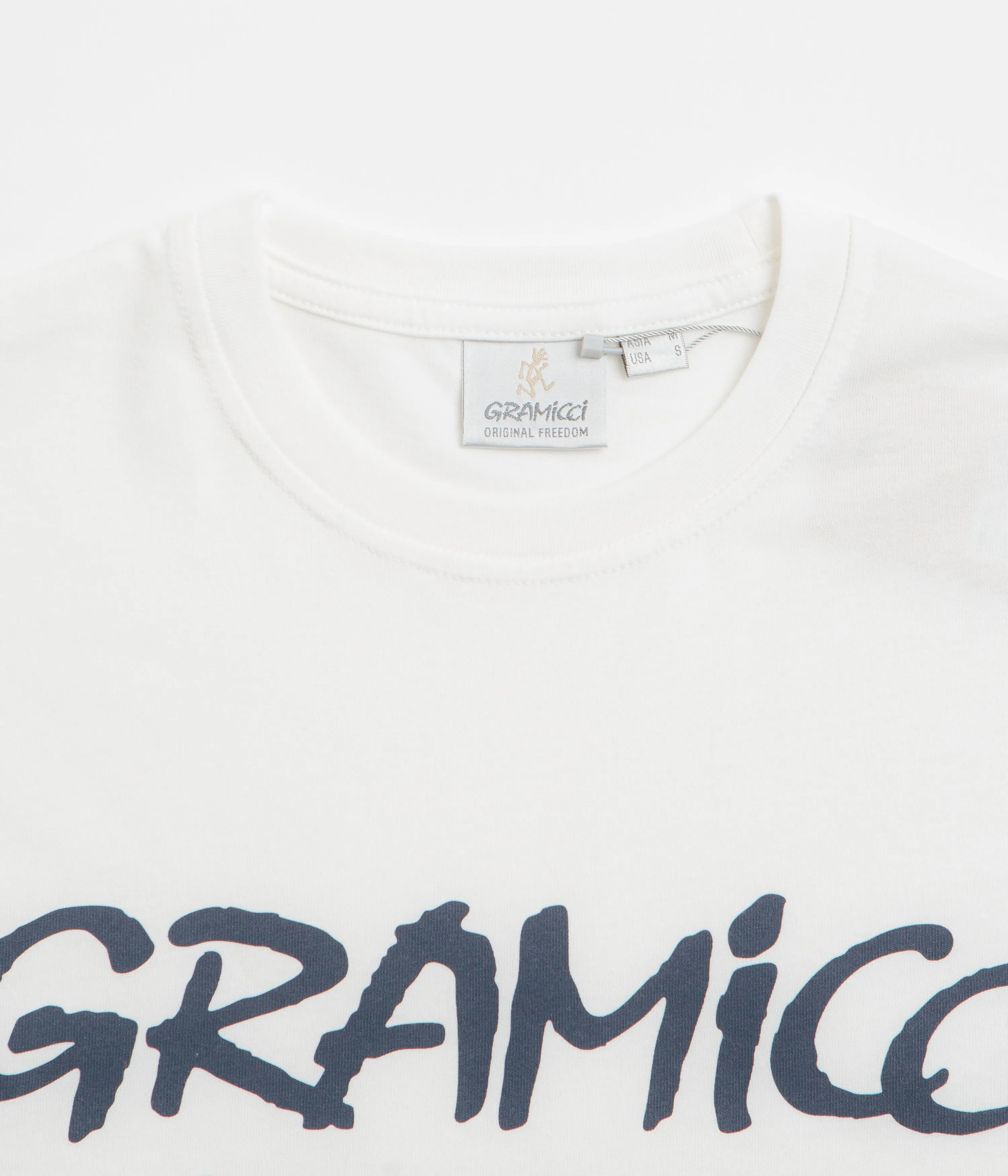 Gramicci Original Freedom Logo T-Shirt - White Trendy Accessories Low-quality