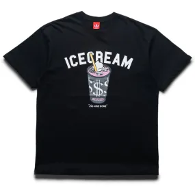 Ice Cream Shake Tee - Black art gallery venue Checked