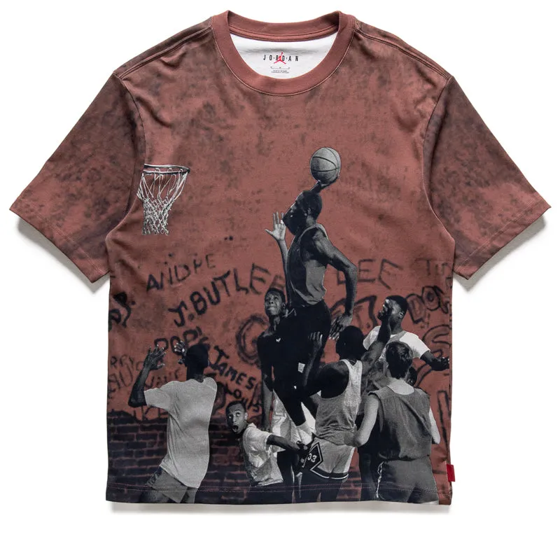 Air Jordan 85 Graphic Tee - Wings Jordan Red/Black Modern Style water park event