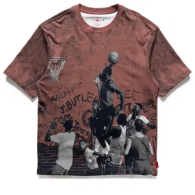 Air Jordan 85 Graphic Tee - Wings Jordan Red/Black Modern Style water park event
