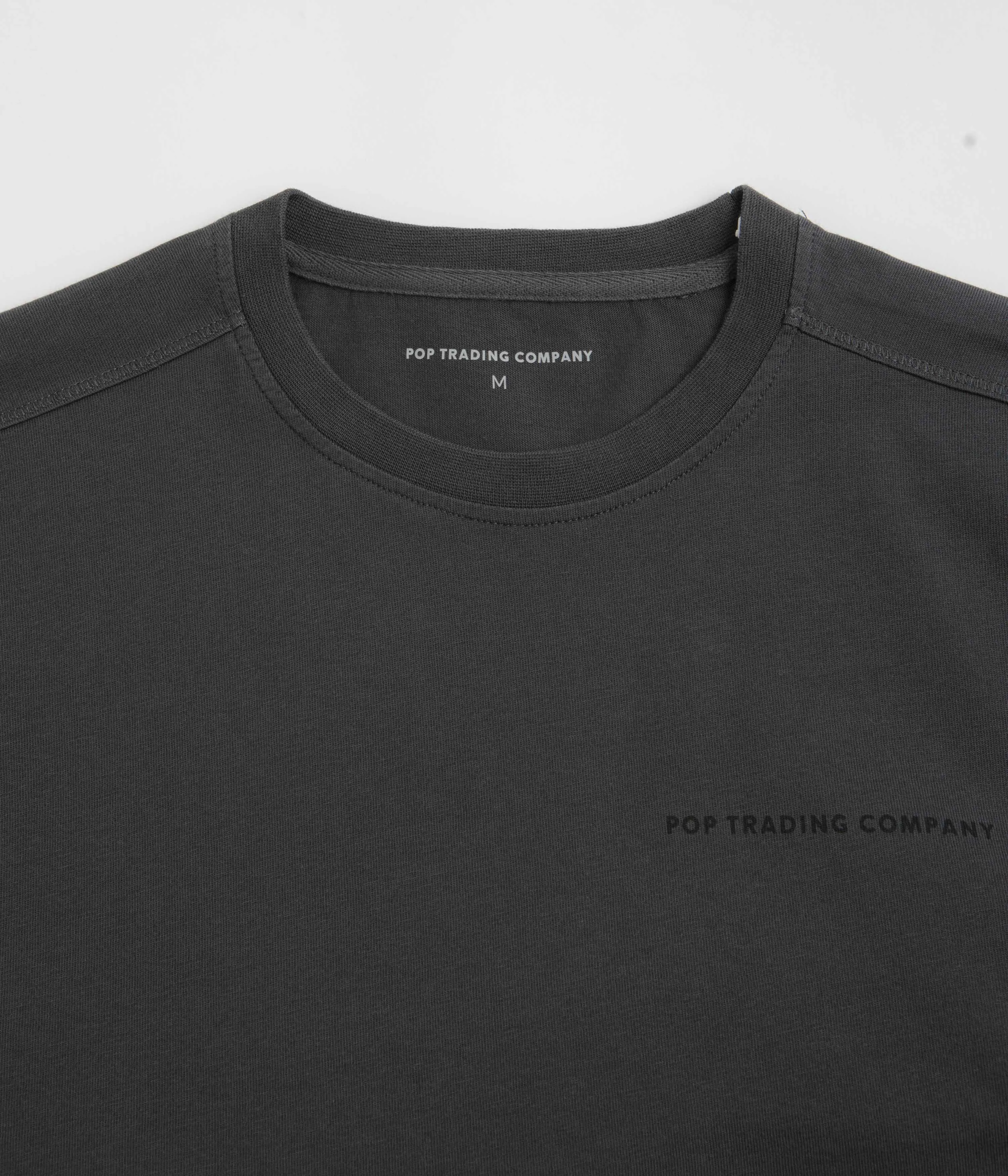 Indoor Comfort Pop Trading Company Logo T-Shirt - Anthracite / Black