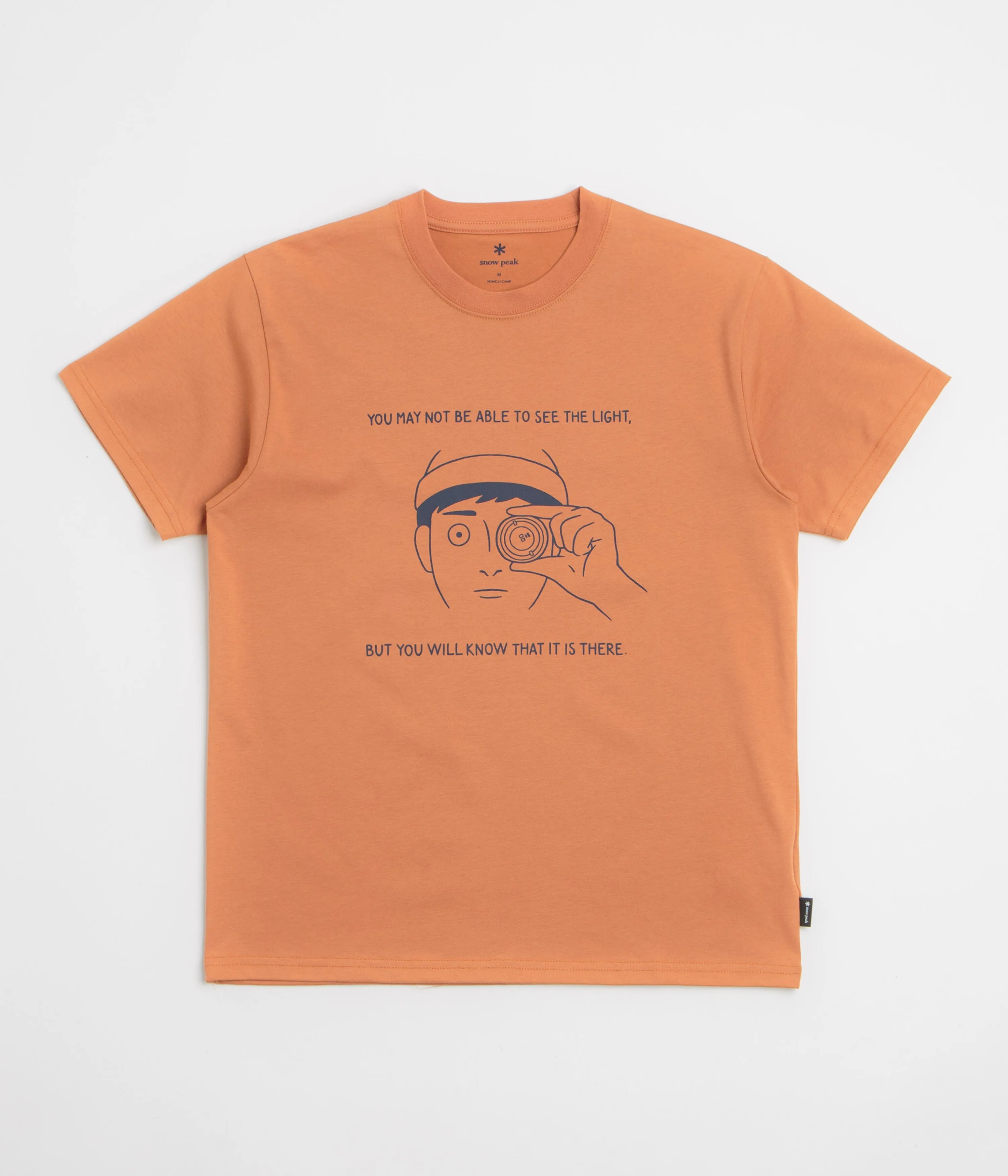Scoop neck Snow Peak Lantern Eye T-Shirt - Orange