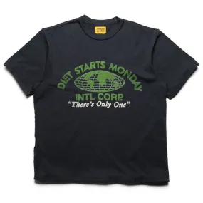 Diet Starts Monday INTL Corp Tee - Vintage Black train event Three quarter sleeve